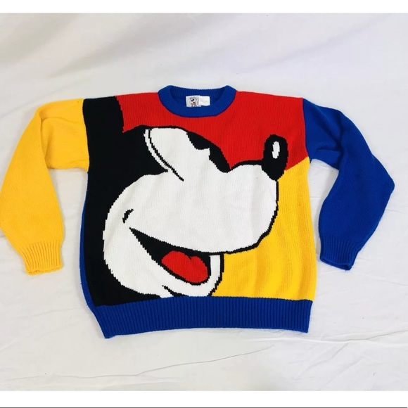 Vintage Mickey Co Color Block Sweater 